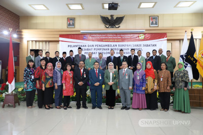 Pelantikan dan Pengambilan Sumpah/Janji Jabatan Pejabat Pimpinan Perguruan Tinggi, Pejabat Eselon III dan Eselon IV di Lingkungan UPNVJ
